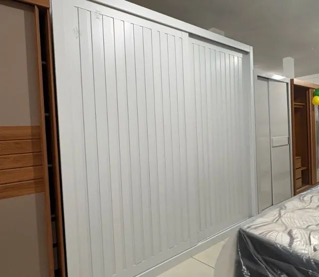 guarda roupa casal com porta ripada 100% mdf