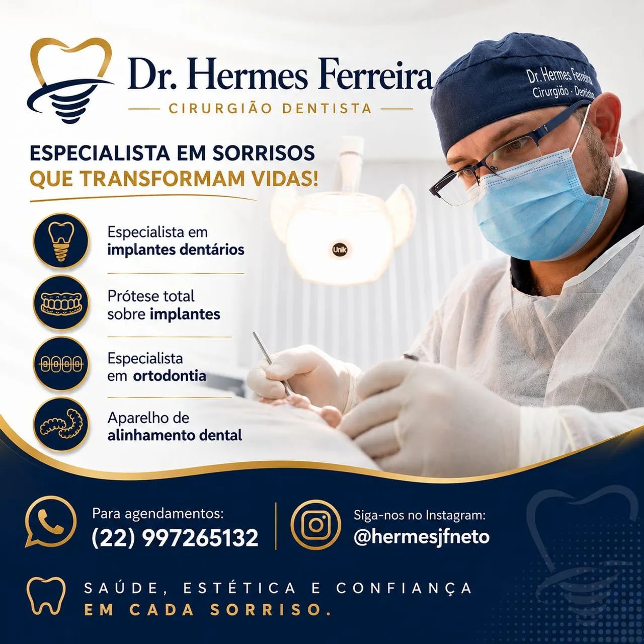 Cirurgião Dentista - IMPLANTES E APARELHOS