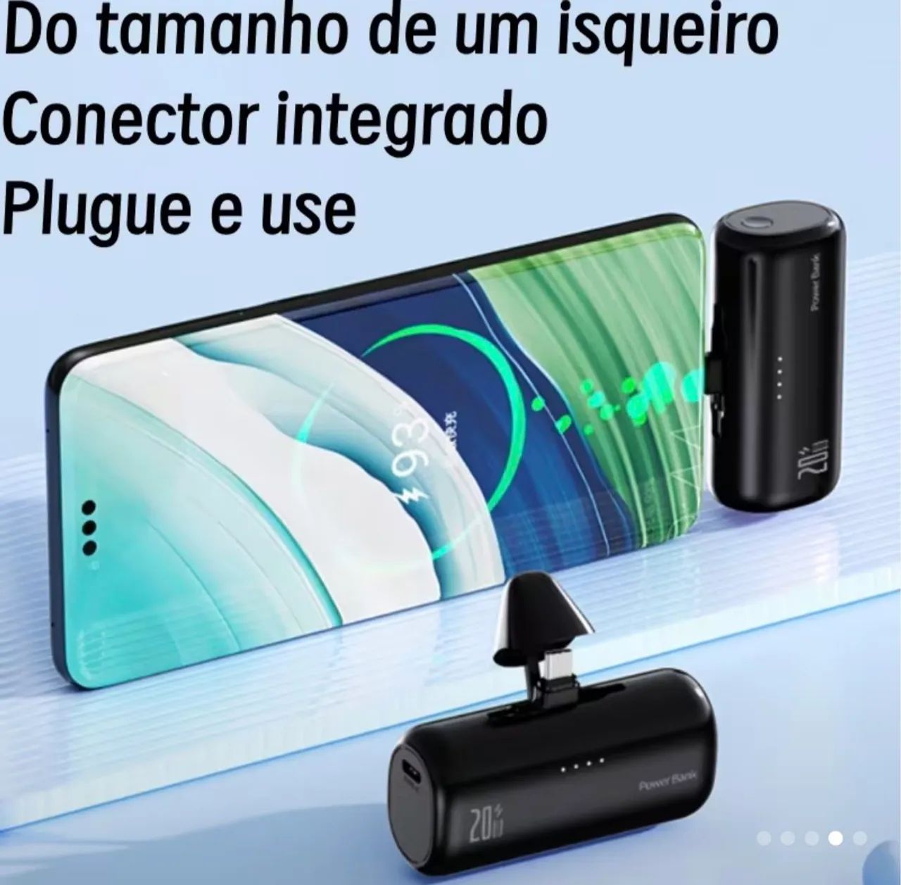 Mini Power Bank / Carregador portátil - Foto 3