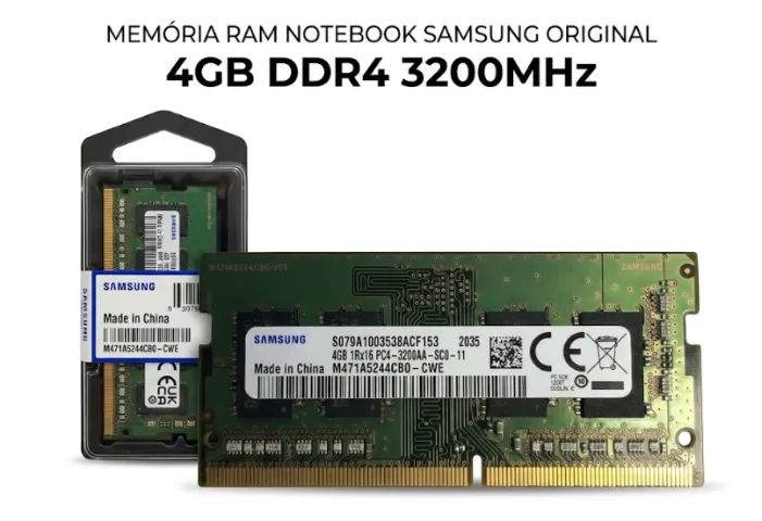 Memória RAM, DDR4, 4GB, 3200MHz, Notebook - SAMSUNG OEM - Foto 3