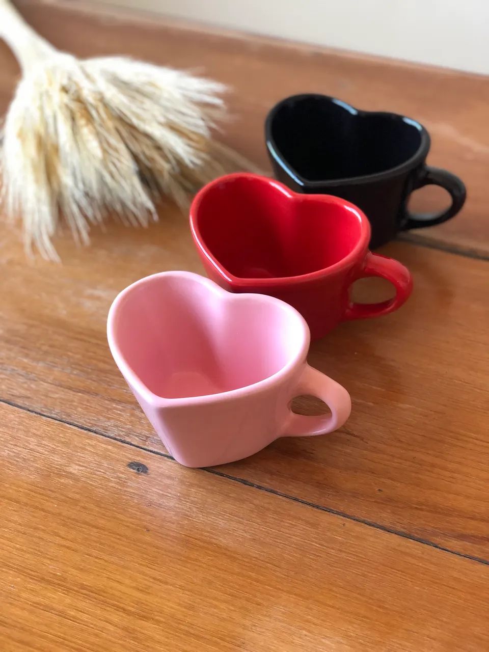 Conjunto de 6 xícaras de coração - NOVO - Foto 3