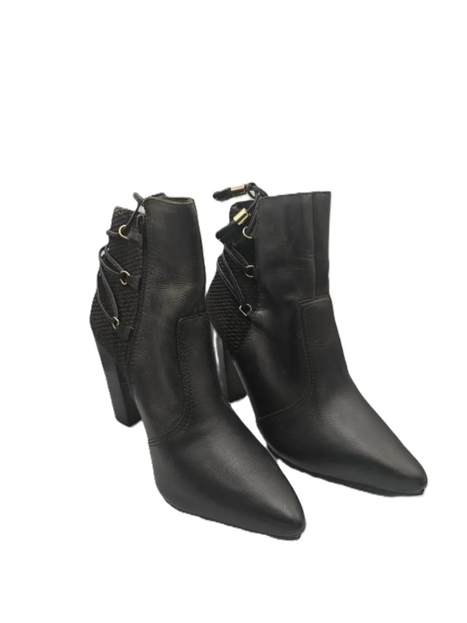 Botas De Couro Preto - Foto 3