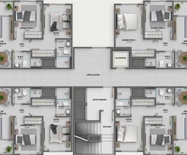 APARTAMENTO EM CONSTRUÇÃO AO LADO CAV - Foto 3