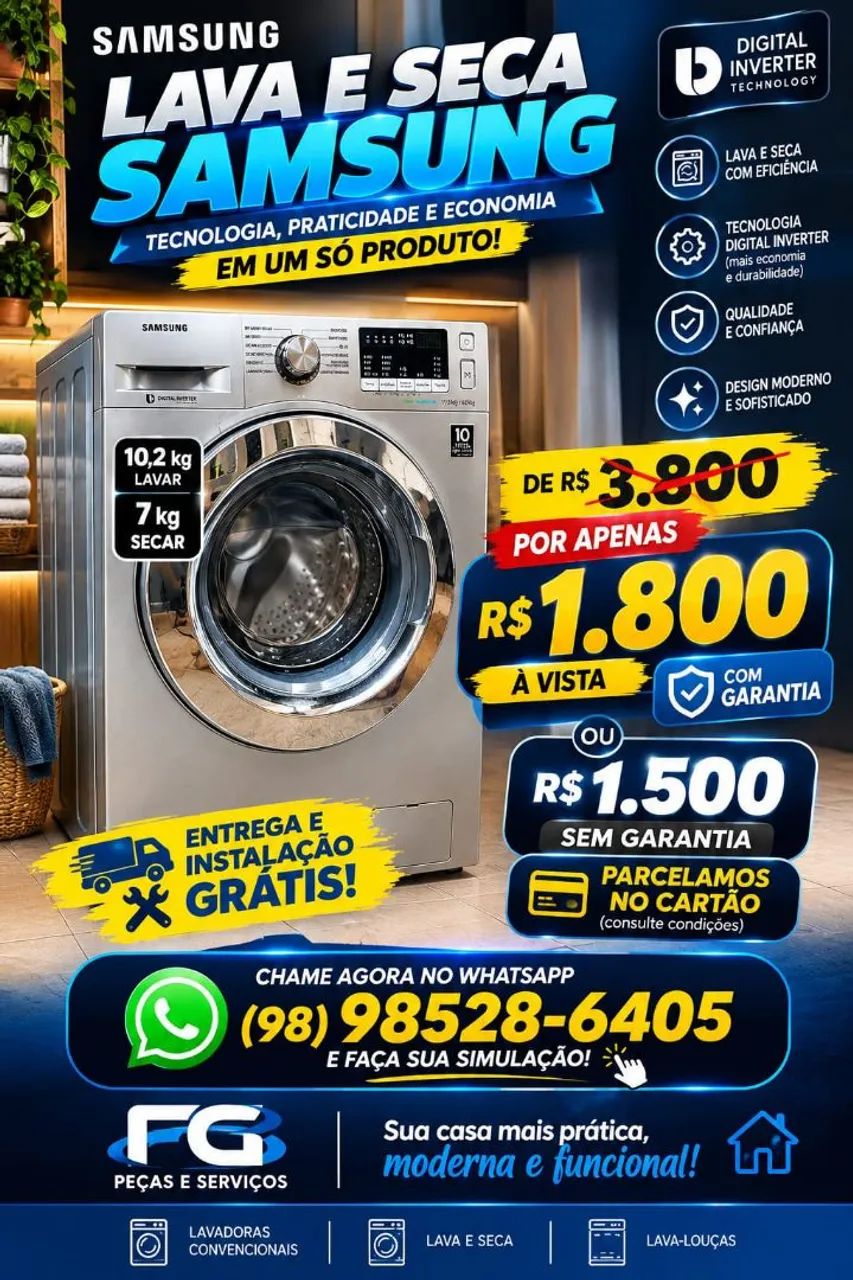 Lava e seca a venda