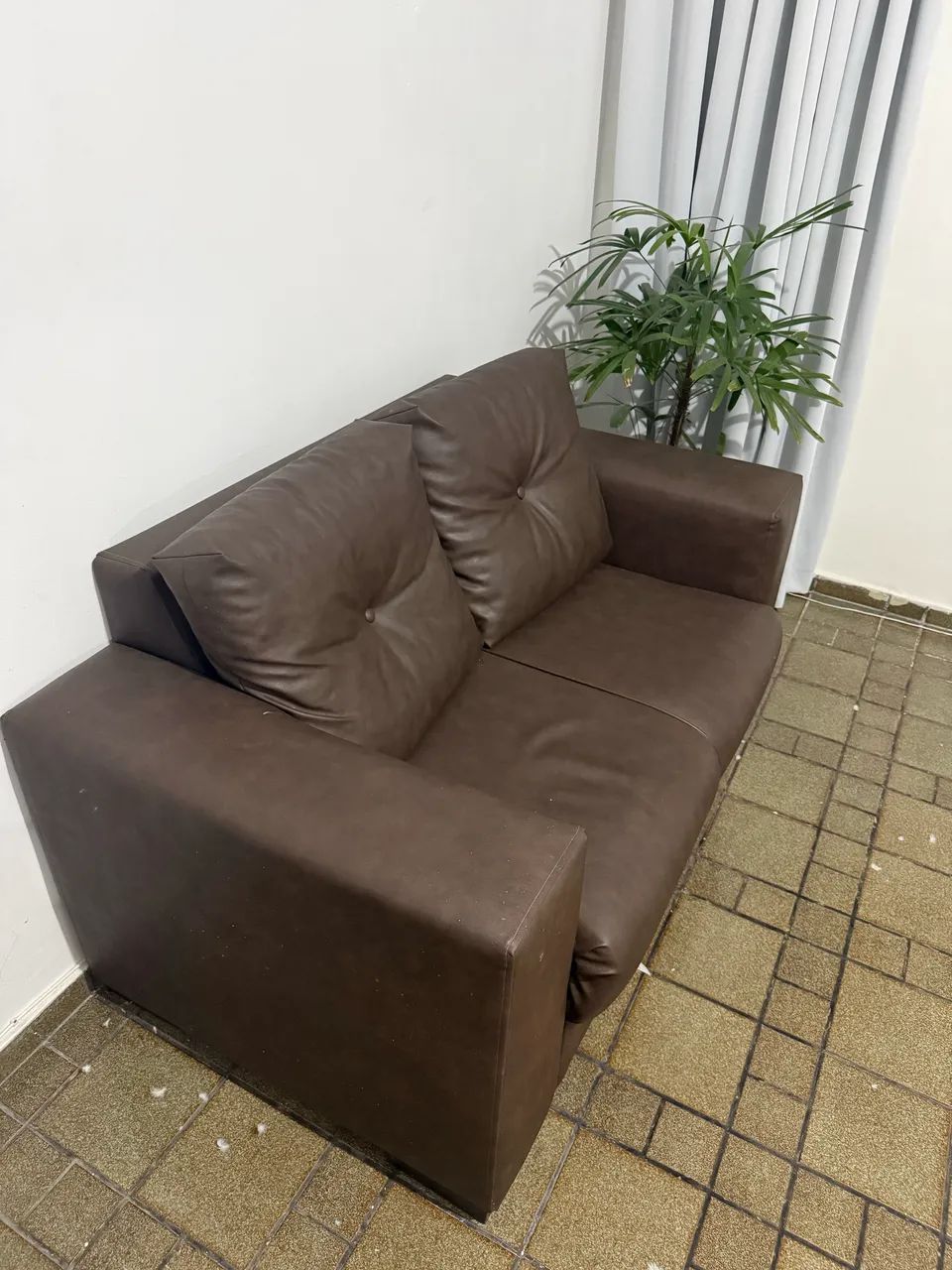 Sofá 2 lugares em couro legítimo  - Foto 2