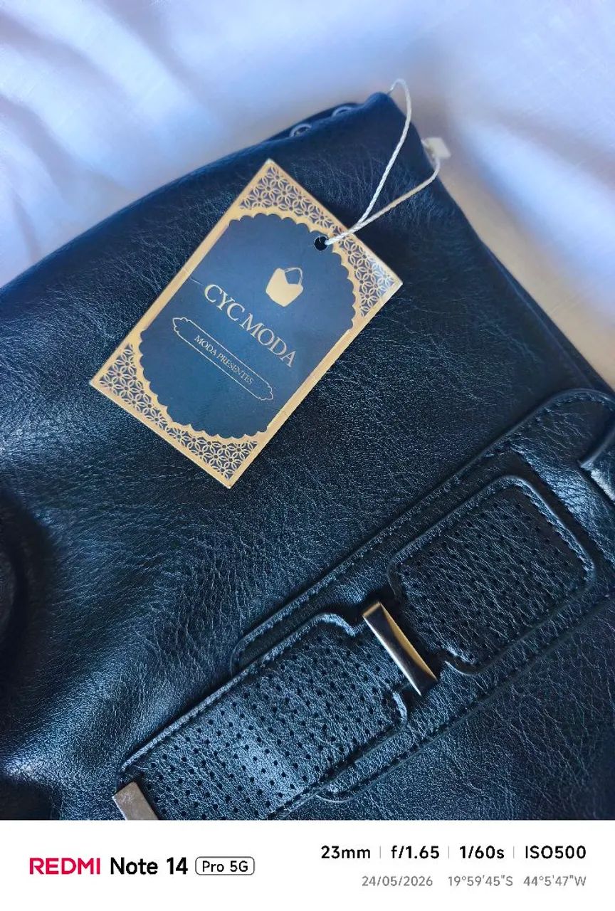 Bolsa de couro feminina CYC MODA. 