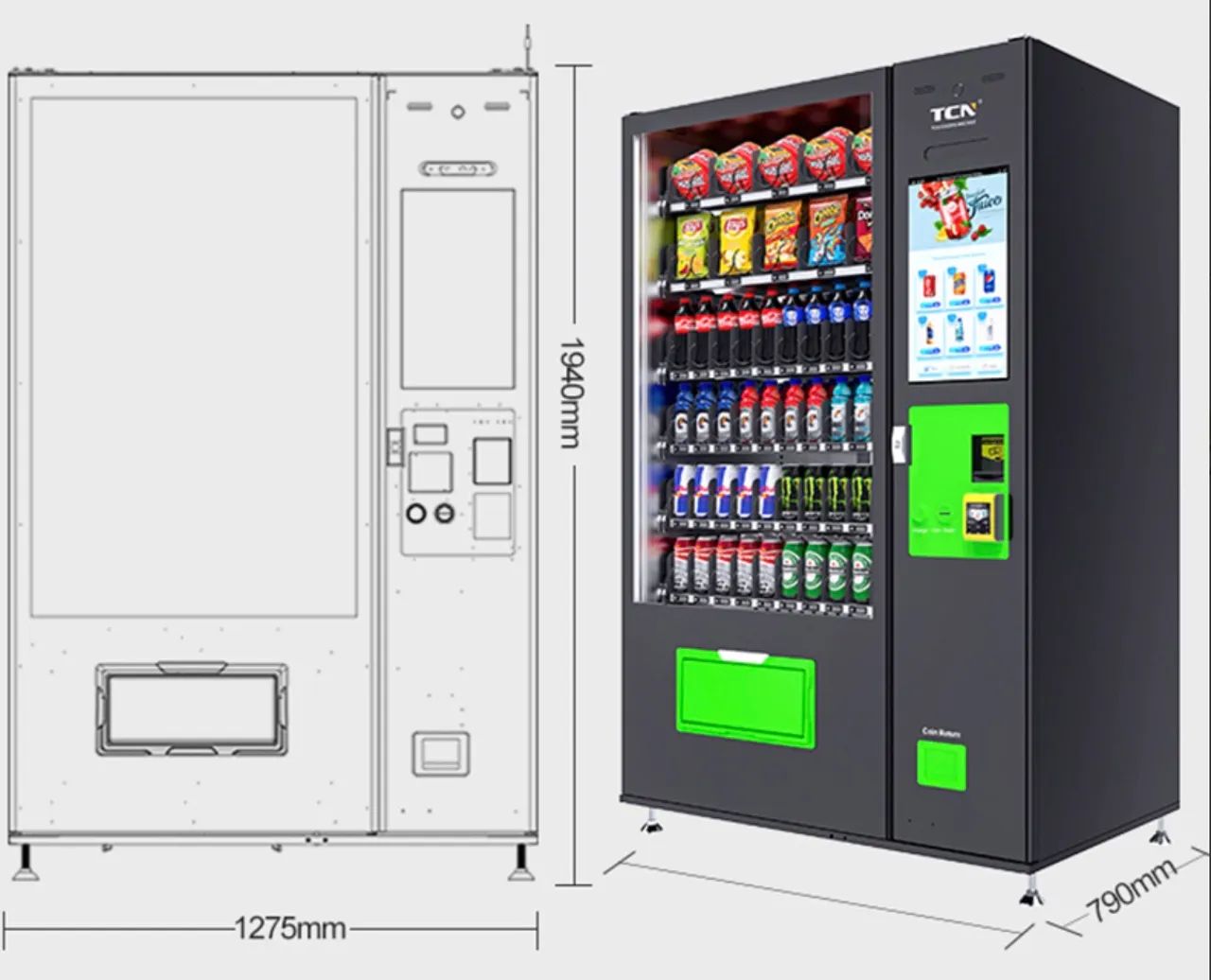 Máquina Vending Machine TCN 10C - Foto 3