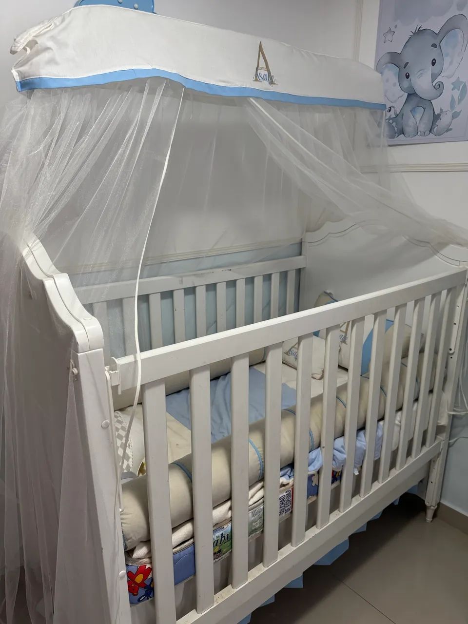 BERÇO INFANTIL COM COLCHÃO  - Foto 4