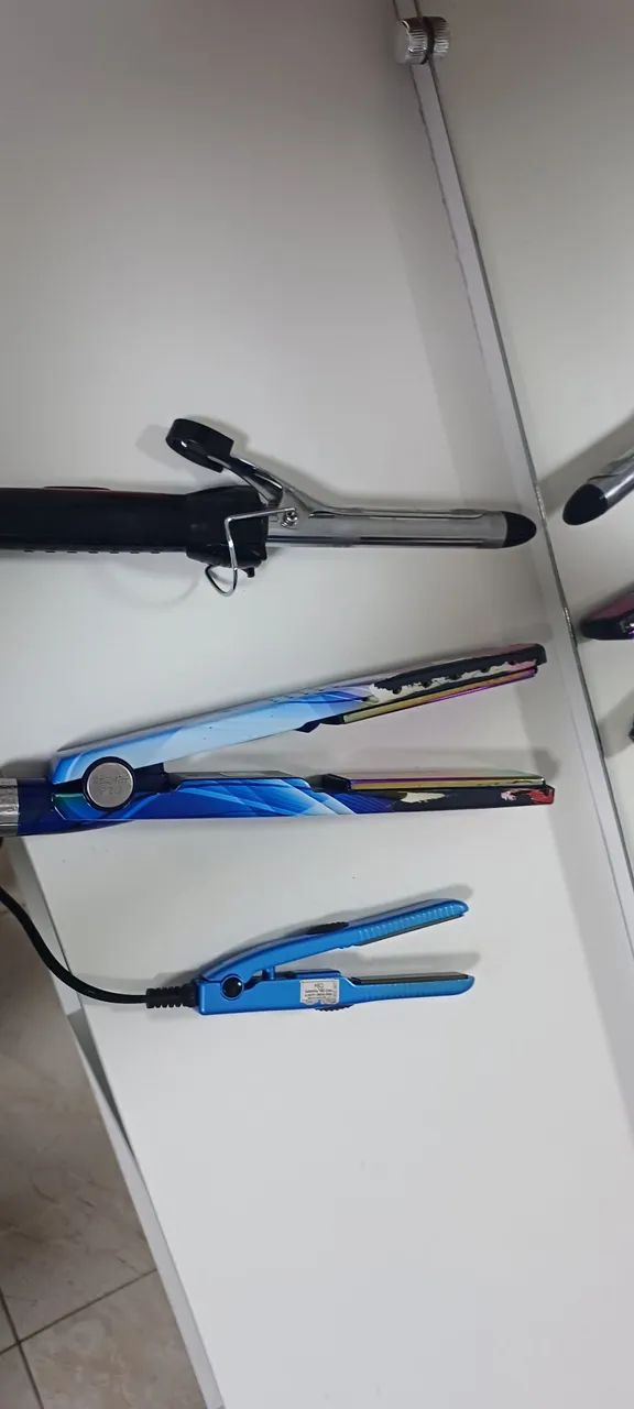 Kit chapinha, baby liss e mini prancha profissional