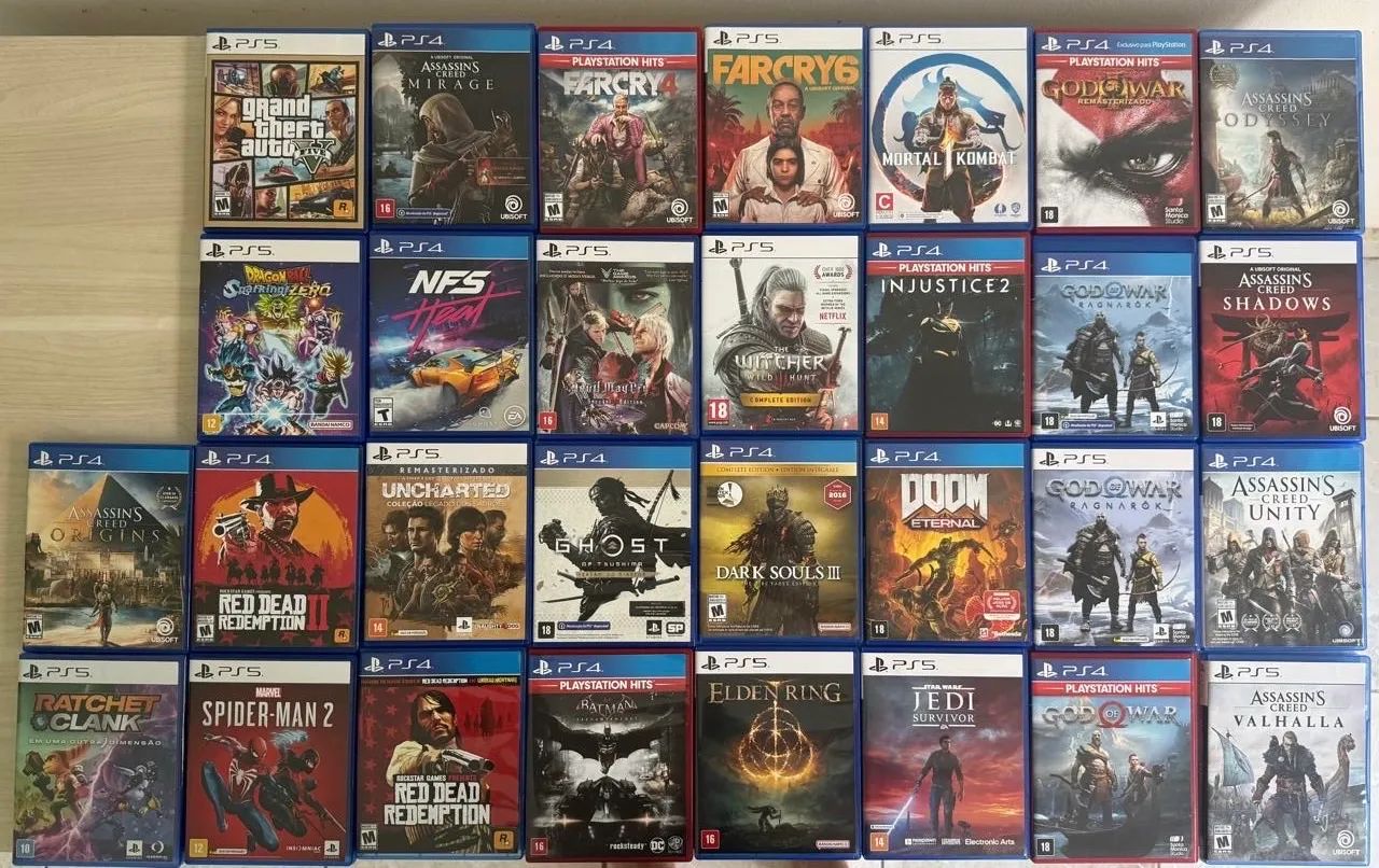 Vendo jogos de ps4 e ps5