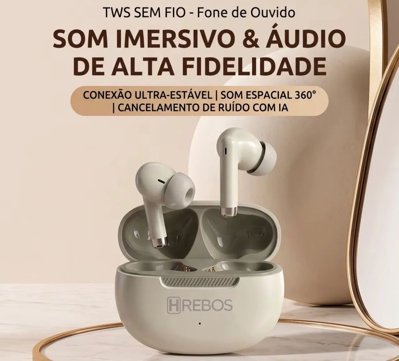 FONE DE OUVIDO SEM FIO, Fone com microfone. - Foto 2