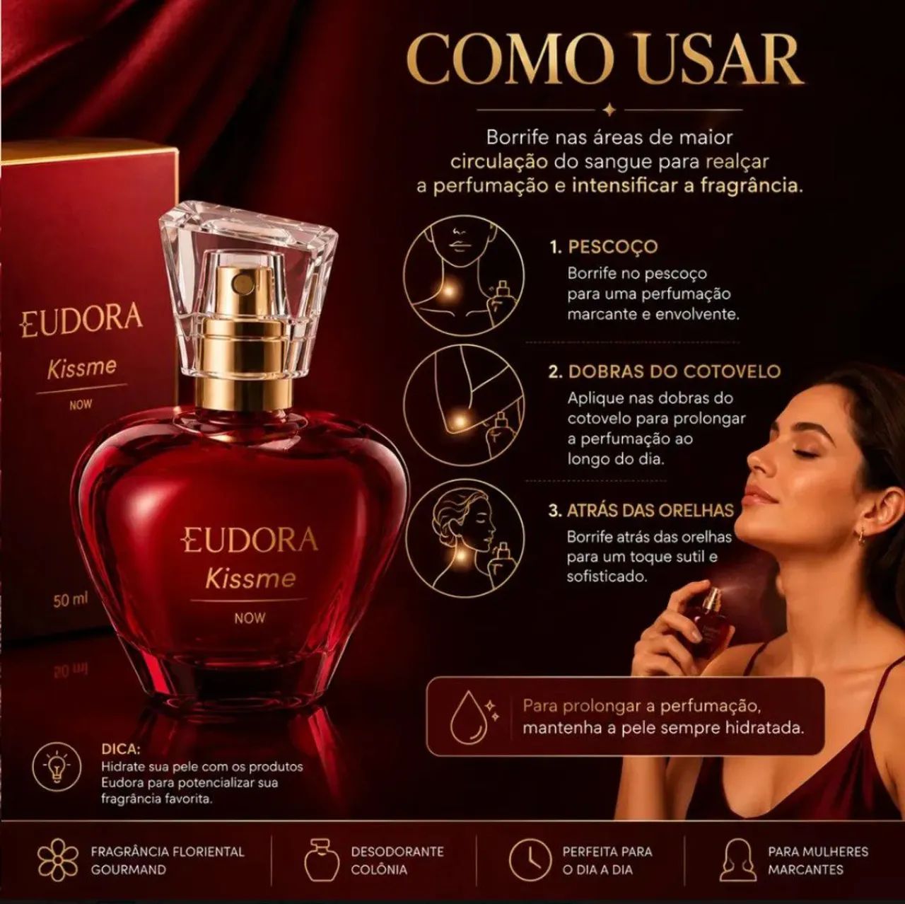 Perfume Eudora Kiss Me Original! - Foto 4