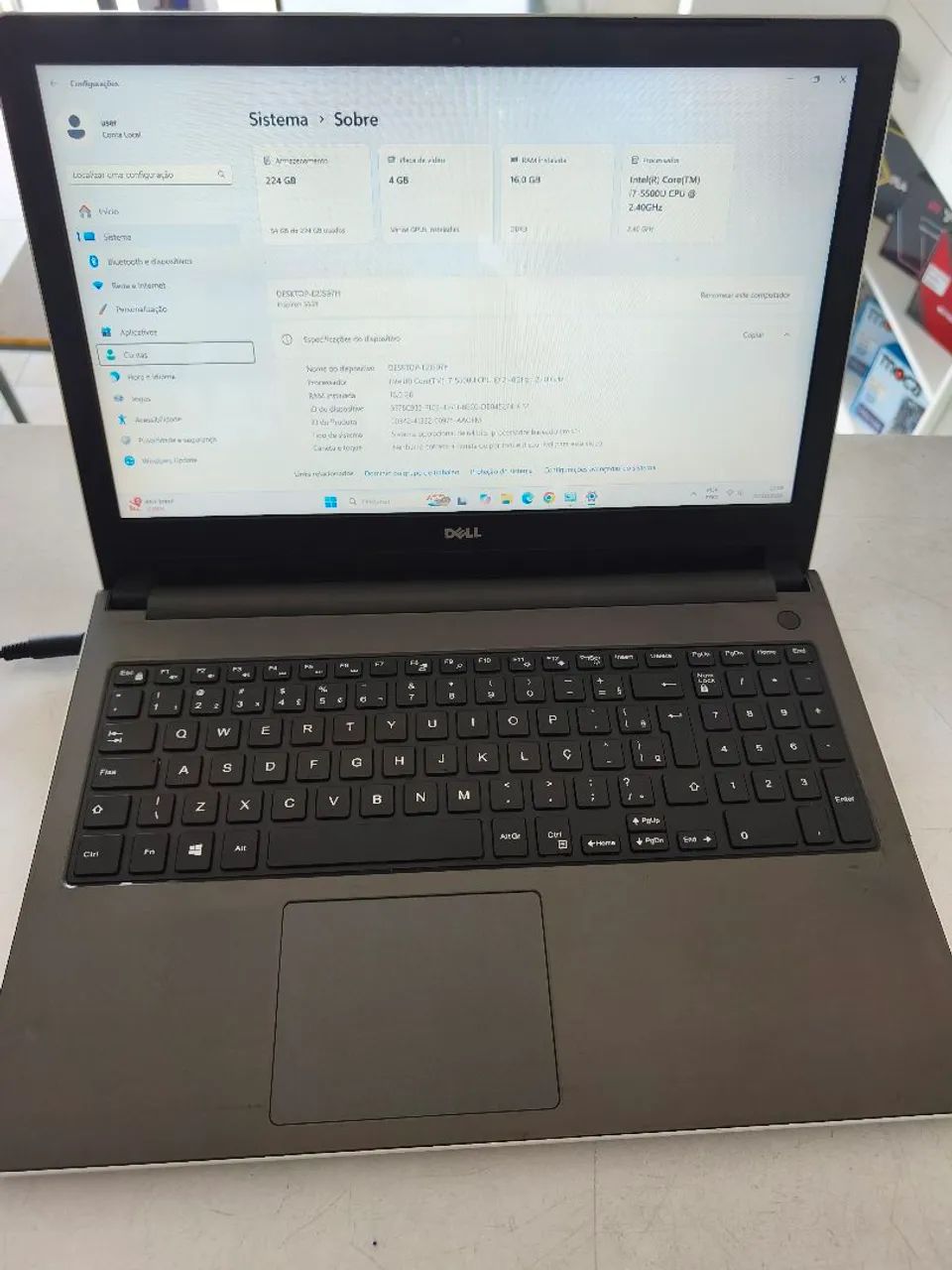 Notebook Dell i7 5 geração placa de vídeo 4GB - Foto 2