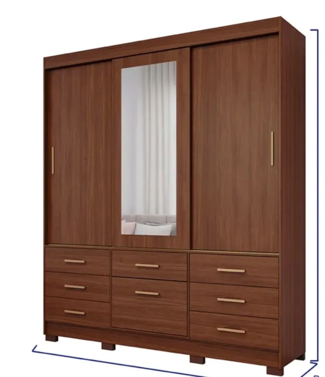 Vendo guarda roupa 3 portas - Foto 3