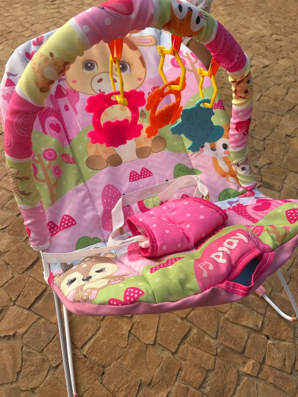 Cadeirinha bebê estímulo com play