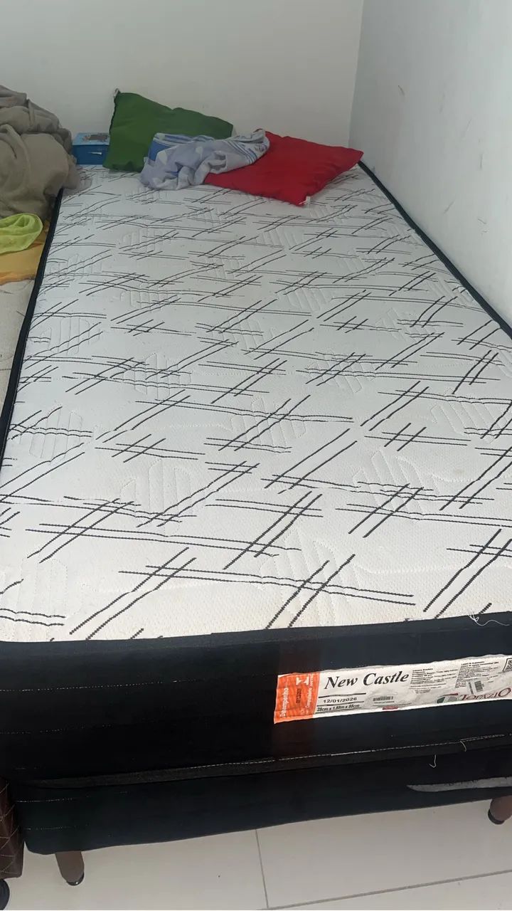 Cama box solteiro com cabeceira  - Foto 3