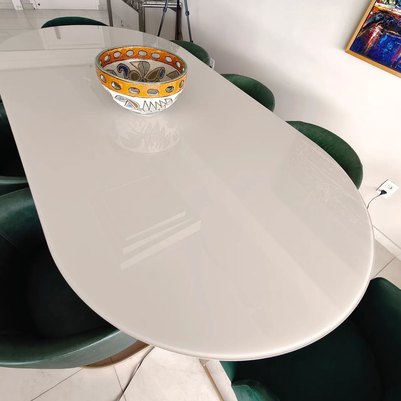 Mesa de Jantar 2,4 x 1,2 m - Madeira Maciça - Foto 3