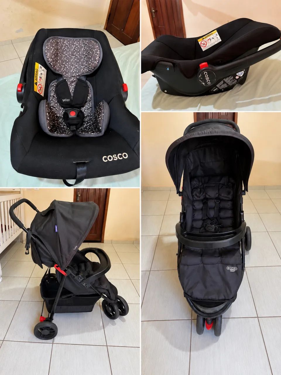 Vendo carrinho e bebê conforto 
