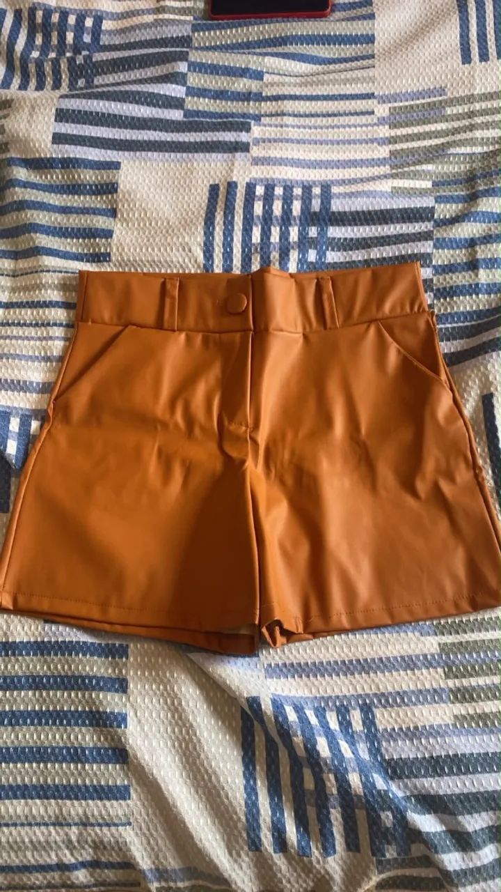 Short de couro