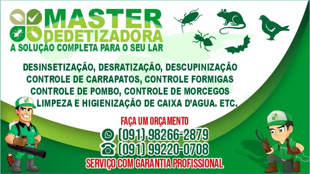 CONTROLE DE PRAGAS.( DEDETIZACAO)