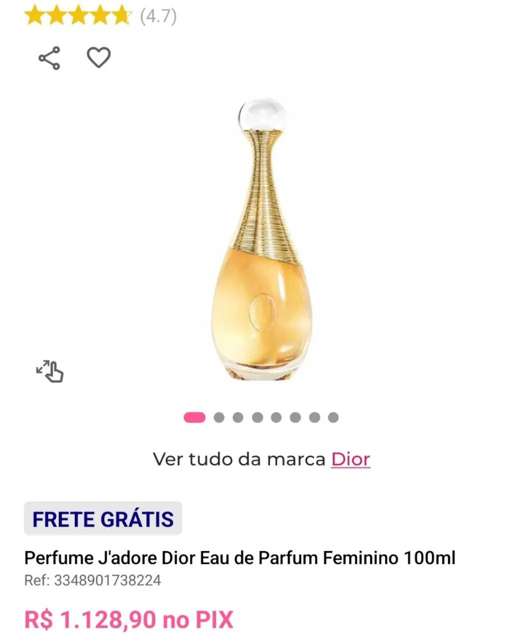 Perfume Jadore Dior 100ml