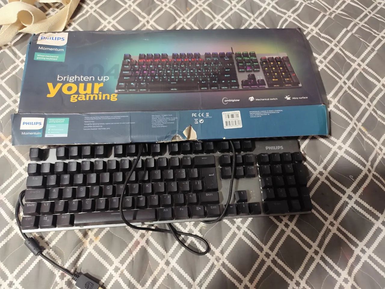 teclado mecânico philips spk8404. - Foto 4