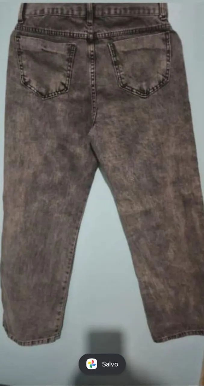 Calça baggy cinza nunca usada - Foto 2
