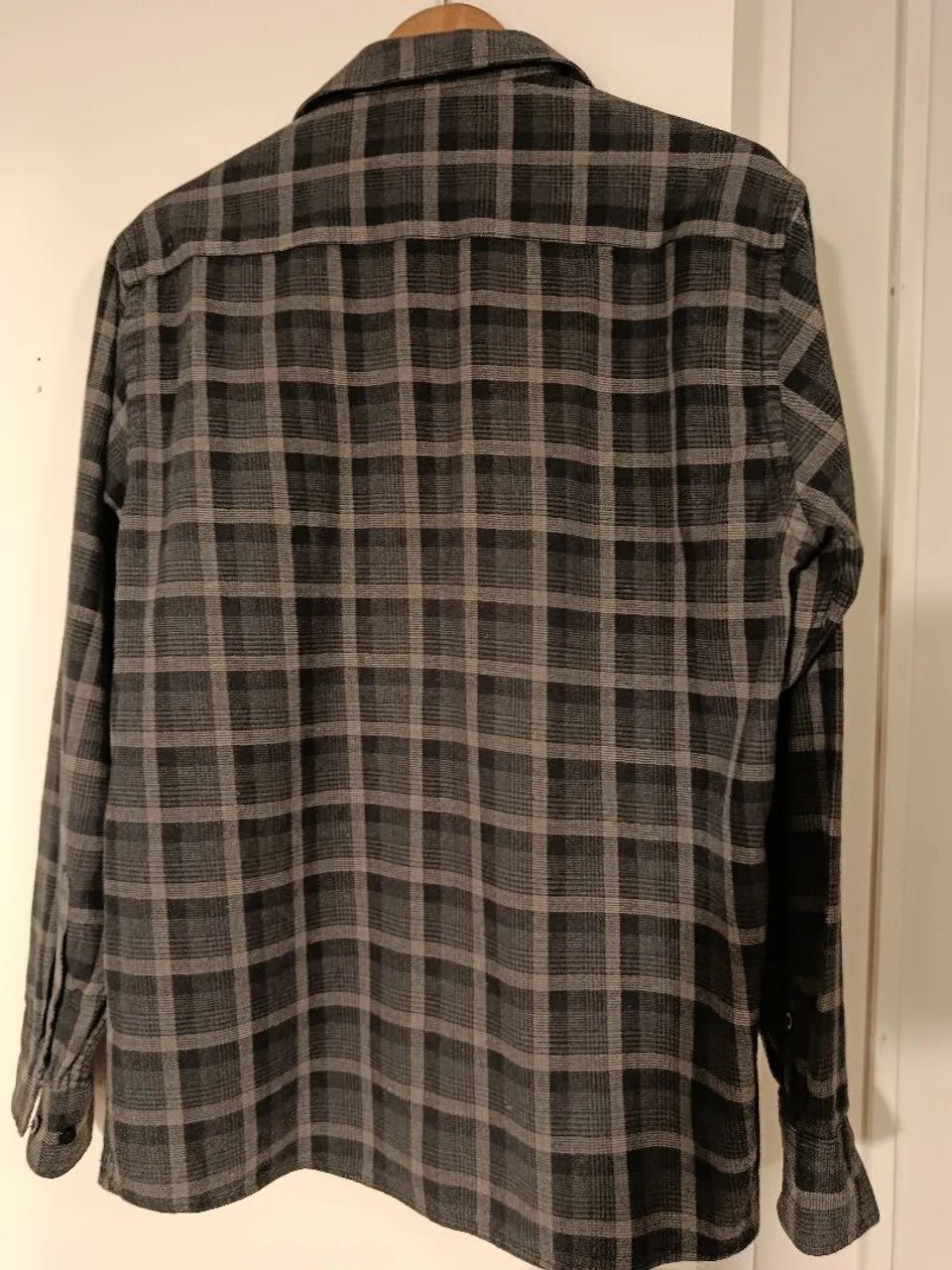 Camisa xadrez flanelada cinza 40 - Foto 5