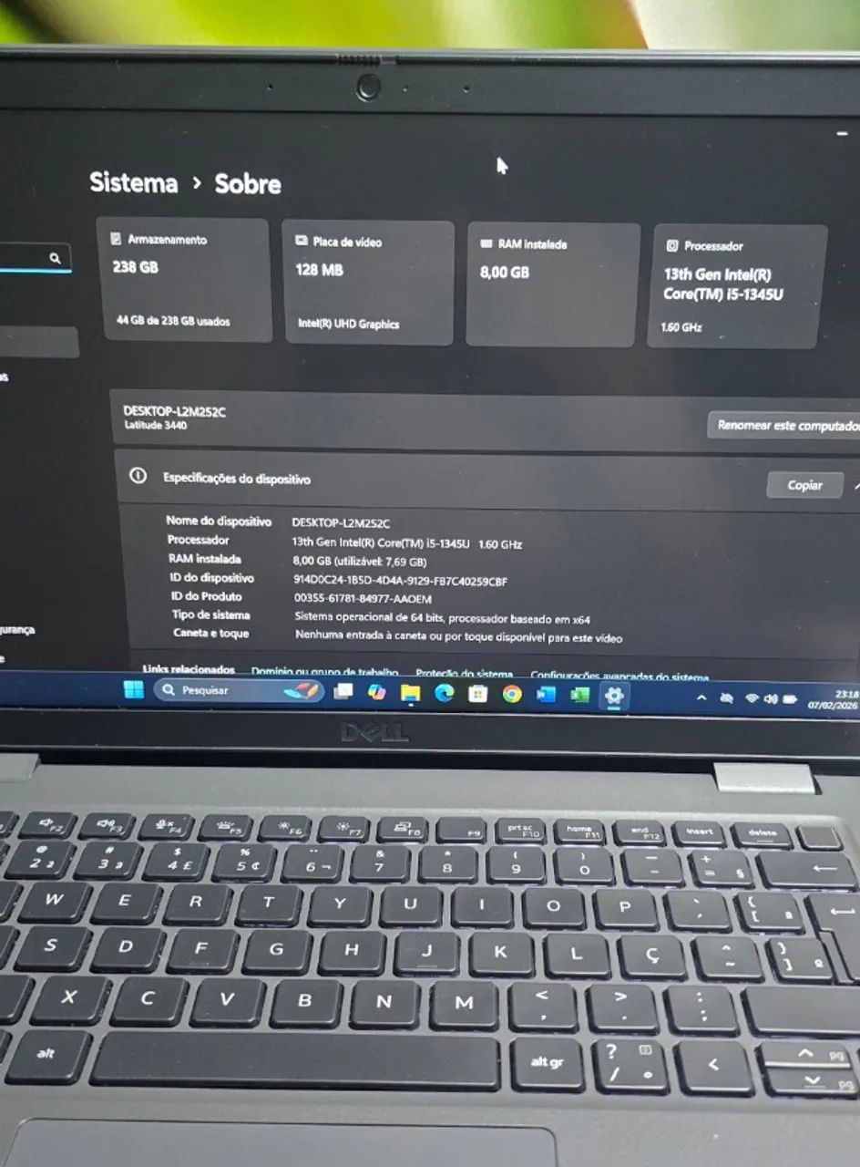 Notebook Dell Latitude 3440 Intel Core i5 13th, 8gb ram, 240gb nvme - Foto 5