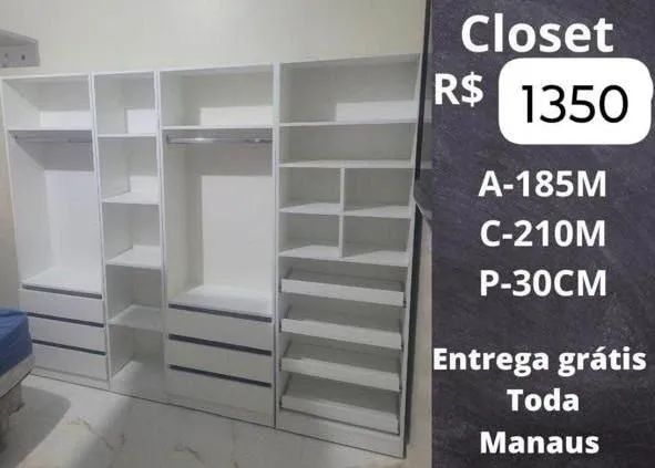 Closet disponível 
