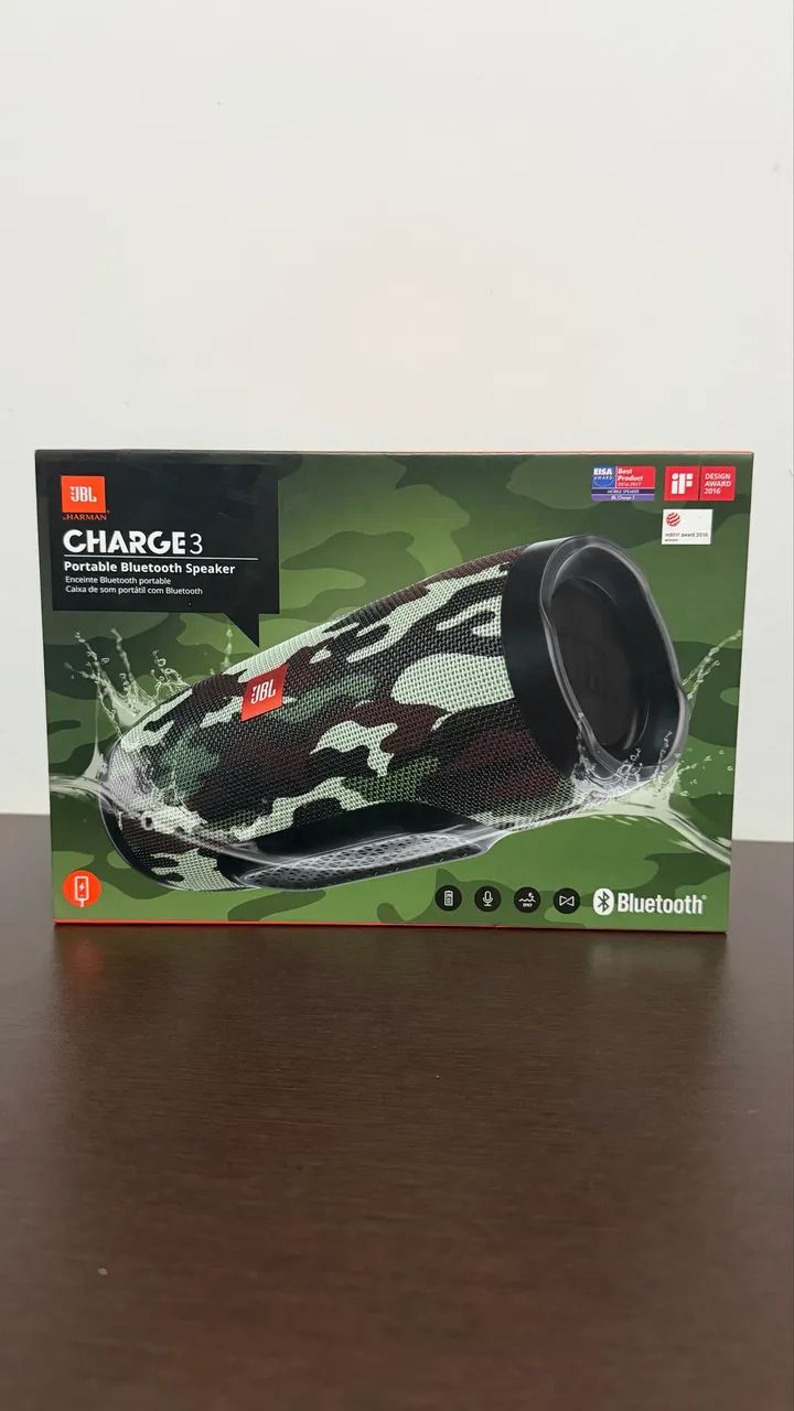 Caixa de Som Bluetooth JBL Charge 3