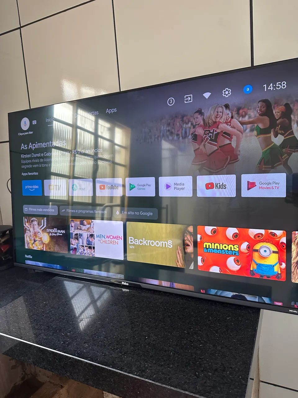 TV smart 55 4K Android semi nova  - Foto 2