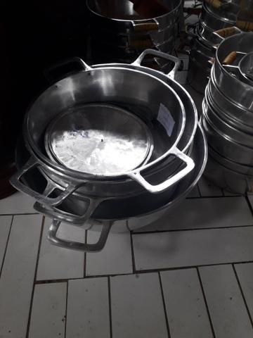 Panelas de alumínio batido pra restaurantes