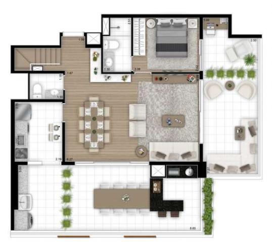 Retrato Pinheiros - 73 e 144m² - Pinheiros, SP - ID17650 - Foto 17