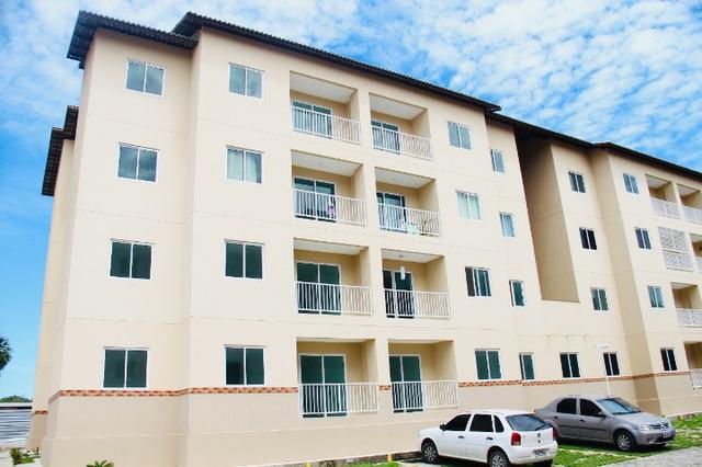 Apartamento com doc. gratis: 2 quartos, 2 banheiros , piscina, salao de festas - Foto 3