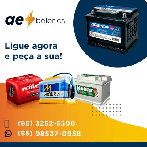 Bateria 90Ah e 100Ah, receba sem demora
