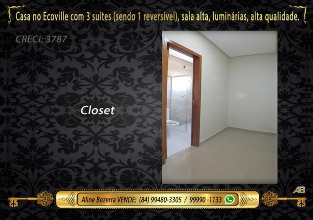 Financia, casa com 3 suítes no Ecoville, sombra, alta qualidade, venha conhecer - Foto 14