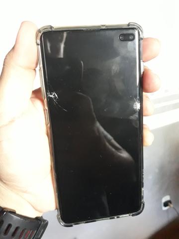 S10 plus azul tela quebrada - Foto 3