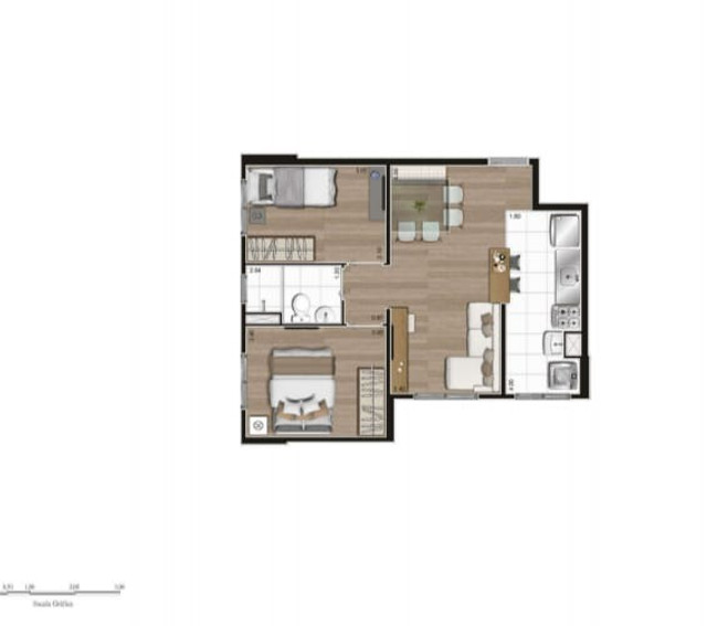 Apartamento no Tatuapé 42 m², e 44 m² - Foto 13