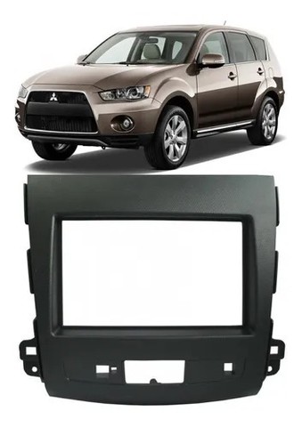 Moldura Dvd 2 Din Mitsubishi Outlander 2008 à 2012