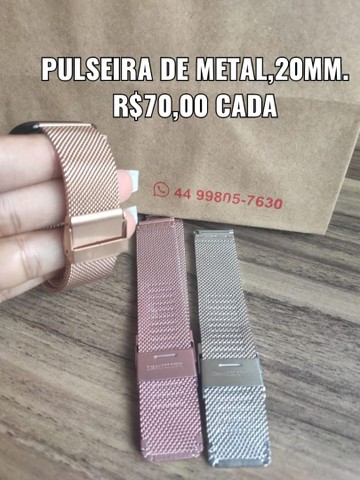 Pulseira Metal para Amazfit de 20mm - Foto 2