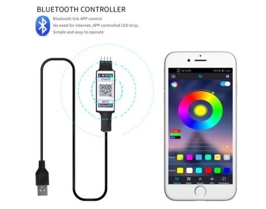 Controlador Usb Led Rgb Bluetooth   Arduino Automação COD-CP616  - Foto 3