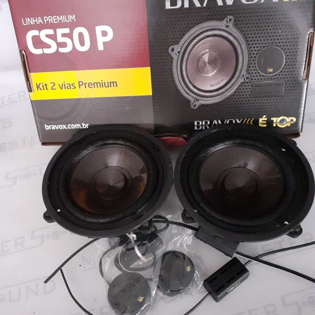 Kit 2 vias. Bravox Premium. CS50 P. 5". 60RMS. Garantia. Novo. Instalado.  - Foto 2