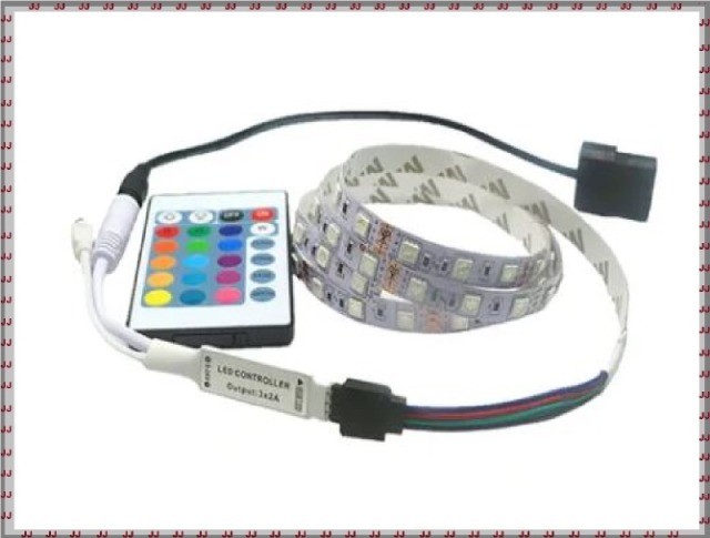 Kit Fita Led Rgb Gabinete Pc Gamer Molex 50cm com Controle