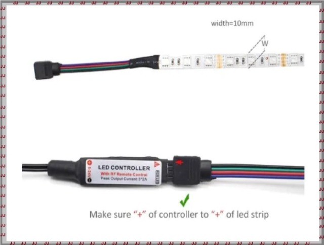 Kit Fita Led Rgb Gabinete Pc Gamer Molex 50cm com Controle - Foto 2
