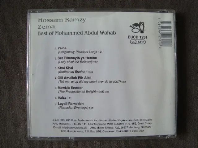 Cd Hossam Ramzy-best Of Mohammed Abdul Wahab-danca Ventre - Foto 3
