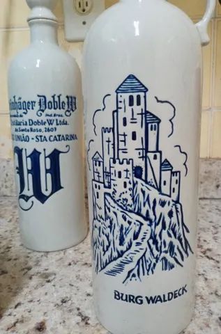 01 Garrafa Porcelana Whisky Glenfinddich, 8 anos, Verde 02 Cerâmica Ceramarte Doble W - Foto 4