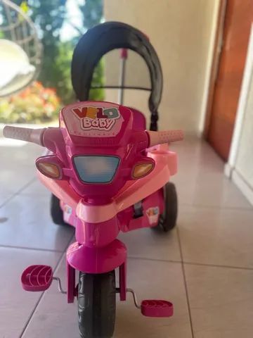 Triciclo Infantil Reclinável com Capota Velobaby Bandeirante - Faz a Boa!