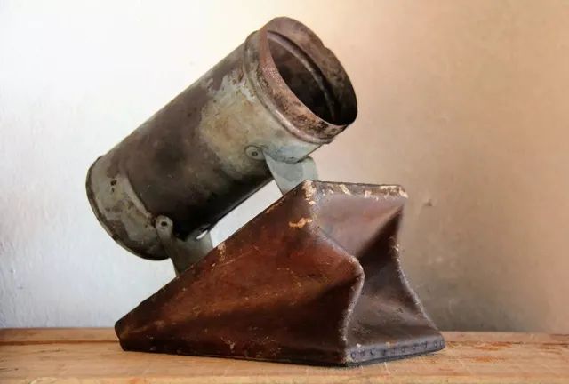 Fole Aquecedor Brasas - Metal Madeira / Couro - Anos 30