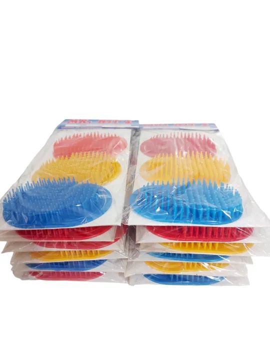 100 Kits Escova de bolso Oval com 3 unidades cada 